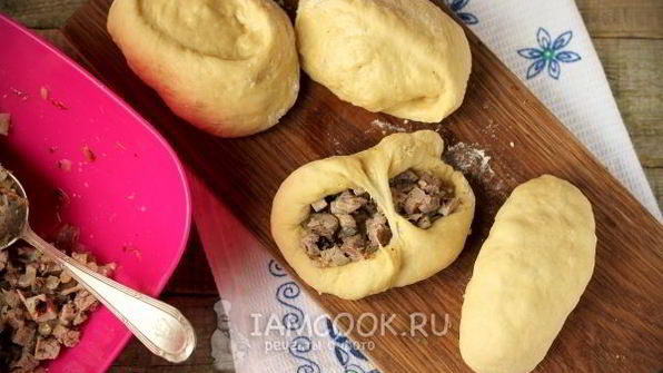 пирожки с мясом в духовке