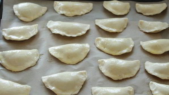 пирожки с печенью и грибами