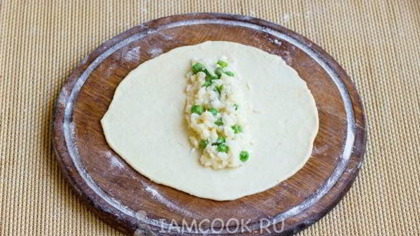 пирожки с рисом и яйцом