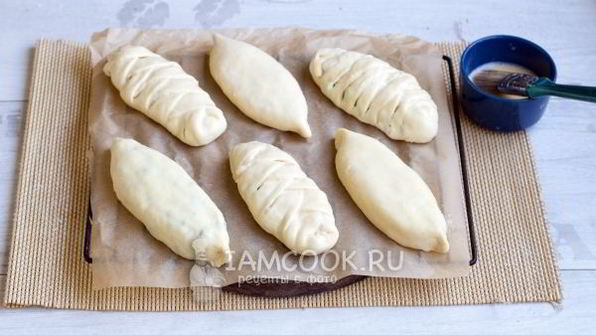 пирожки с рисом и яйцом