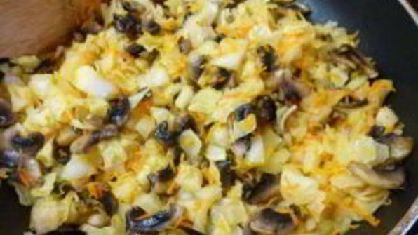 пирожки за 5 минут на сковороде