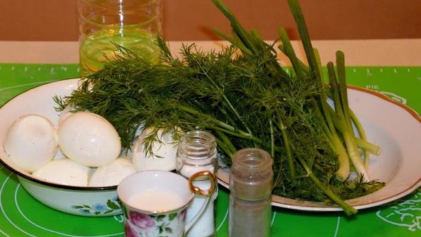 жареные пирожки с луком и яйцом на кефире