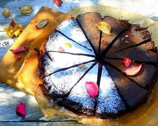 Безглютеновый брауни с бананом