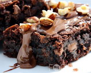 Брауни с орехами