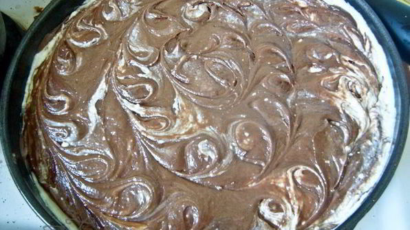 брауни с творожно-вишневой начинкой