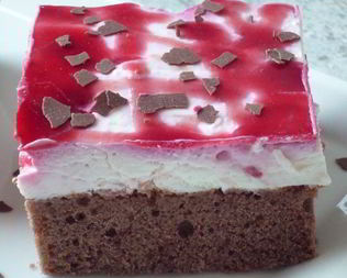 Малиновые пирожные Страчателла