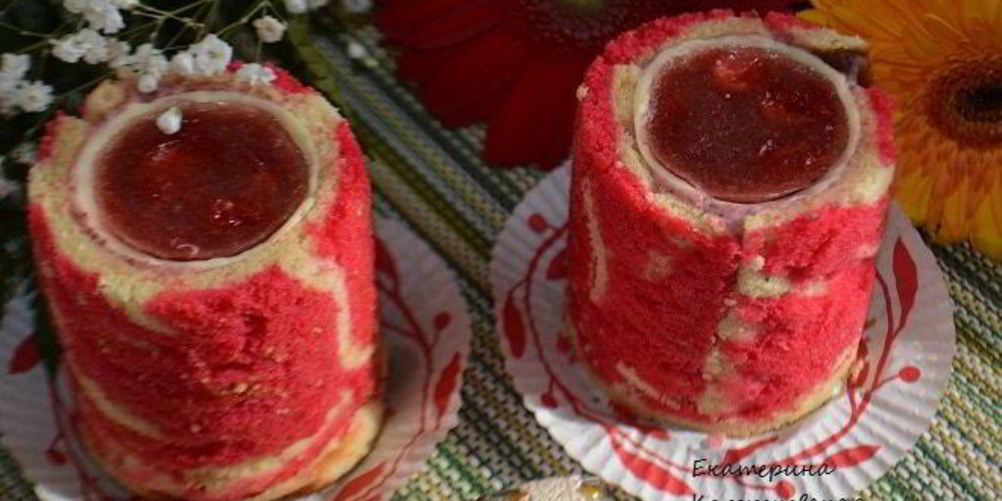 Рецепт пирожного клубничный рассвет