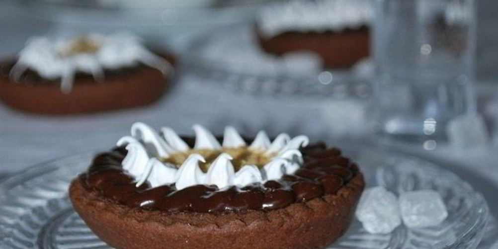 Рецепт шоколадна-мятных пирожные с арахисовой пастой