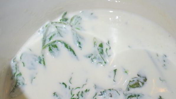 шоколадно-мятные пирожные с арахисовой пастой