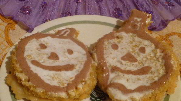 тыквенные пирожные с сахарной глазурью