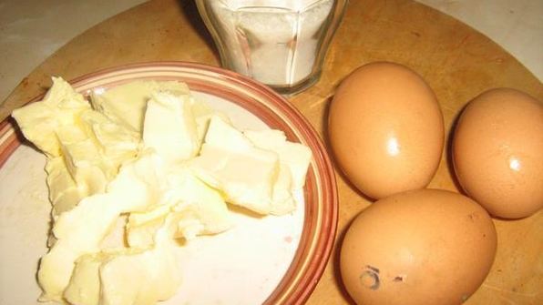 заварные пирожные с кремом из баклажан