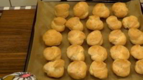 заварные пирожные с творожным кремом