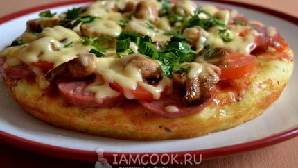 Быстрая пицца в мультиварке