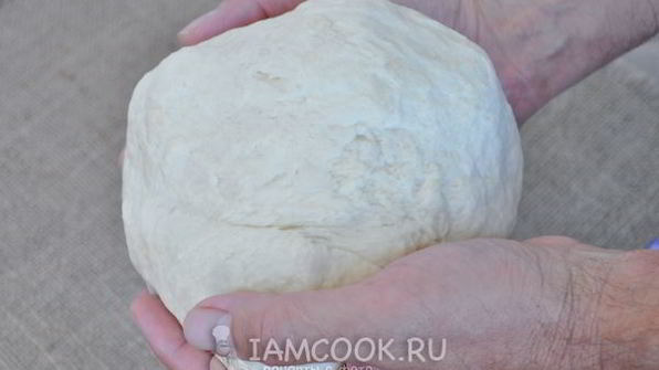 луковая пицца с кукурузой и моцареллой