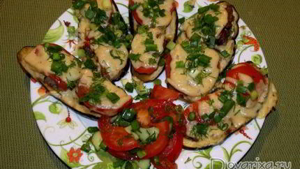 Мини-пицца с баклажанами вместо теста