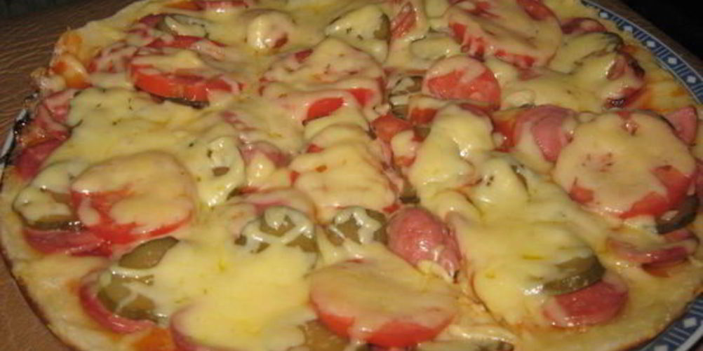 Рецепт пиццы быстрой на сковороде