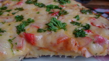 Пицца Минутка на сковороде