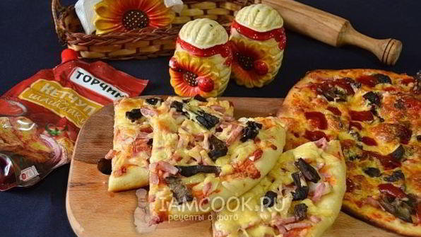 пицца с беконом