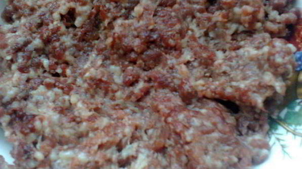 пицца с грибами и с гусиным фаршем