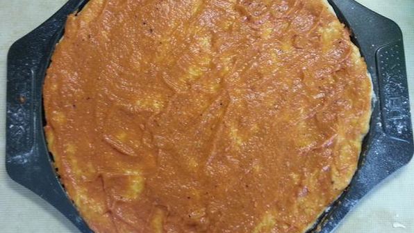 пицца с креветками и рукколой