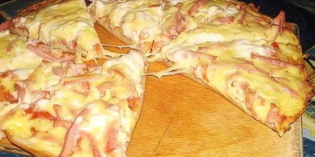 Рецепт пиццы за 10 минут