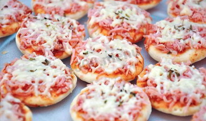 Простая мини пицца