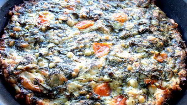 сырная пицца на хлебе