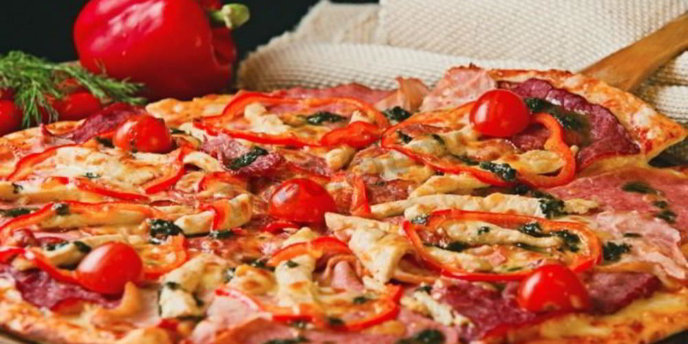 Рецепт заливной пиццы на кефире в духовке