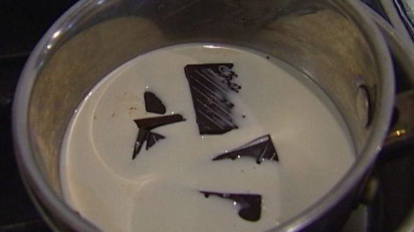 апельсиновые пончики с шоколадным соусом