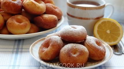 Пончики дрожжевые