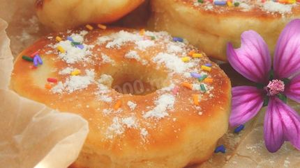 Пончики на кефире без дрожжей