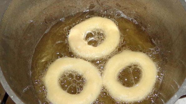 пончики на кефире за 15 минут