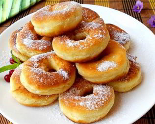 Пышные пончики из плавленого сыра