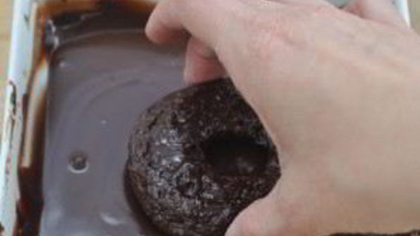 шоколадные пончики