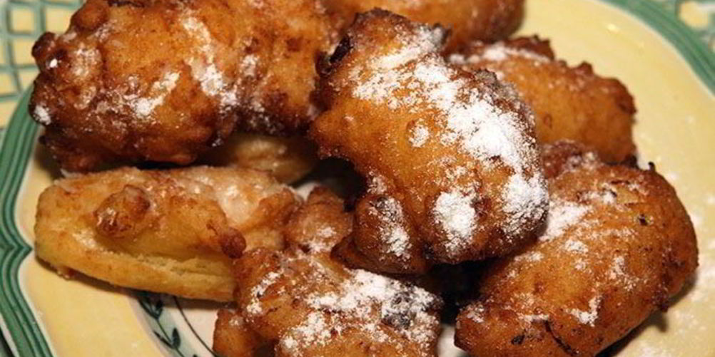 Рецепт творожных пончиков с яблоками