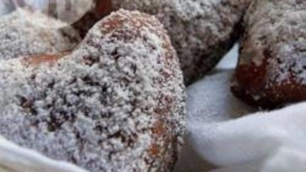 Творожные пончики Сердечки