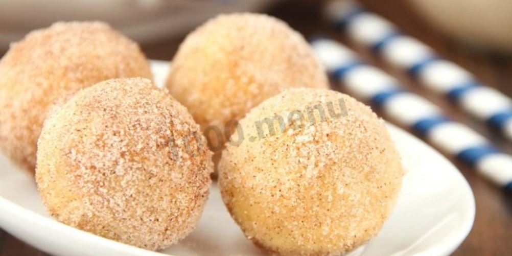 Рецепт творожных пончиков во фритюре