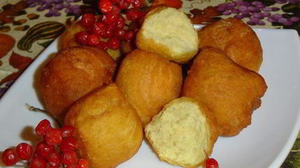 Тыквенно-творожные пончики