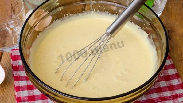 коврижка на кефире с вареньем