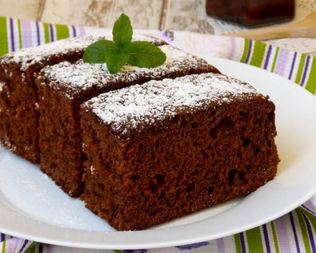 Коврижка с какао на варенье