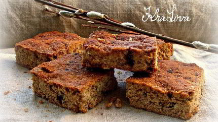 Коврижки из цельнозерновой муки с овсянкой и шоколадом