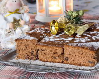 Медовая пряная коврижка с грецкими орехами