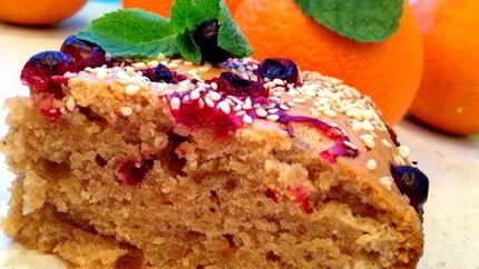 Постная коврижка с апельсиновым соком