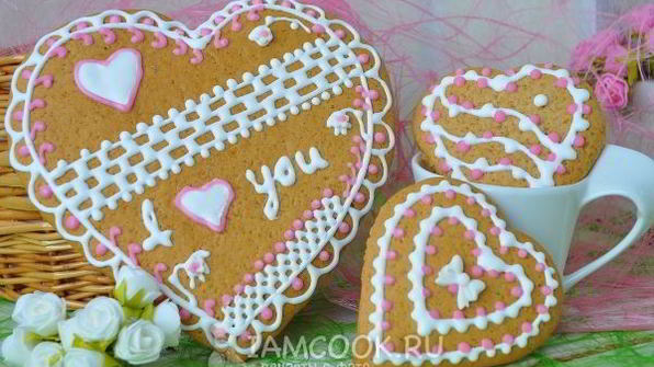 пряники на день святого валентина