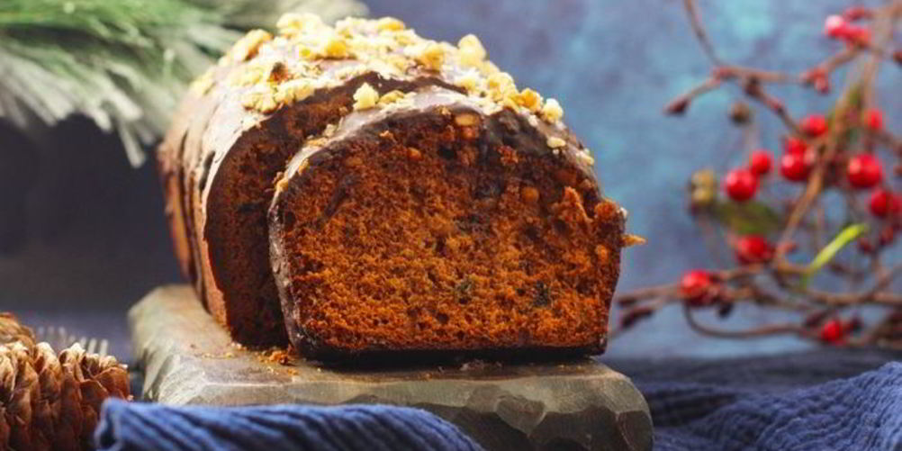 Рецепт шоколадного пряника с орехами и джемом