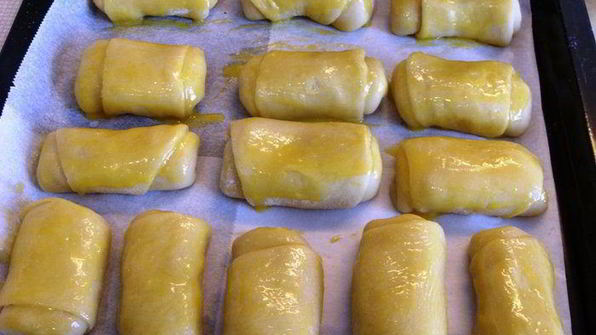 рулетики песочные с орехами