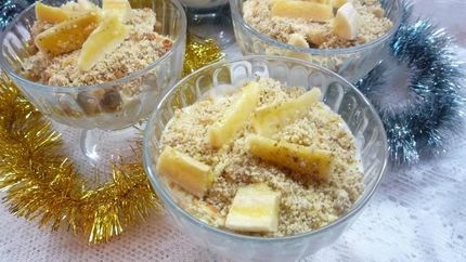 Банановая шарлотка