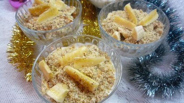 банановая шарлотка