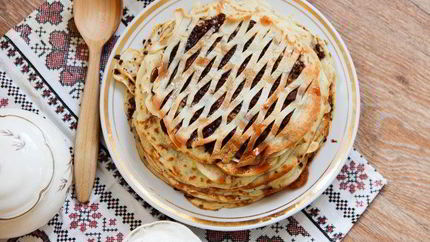 Блинная шарлотка