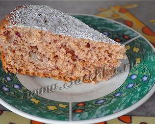 Постная шарлотка